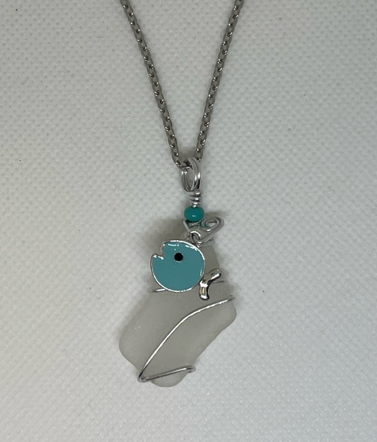 Blue Fish Pendant Necklace