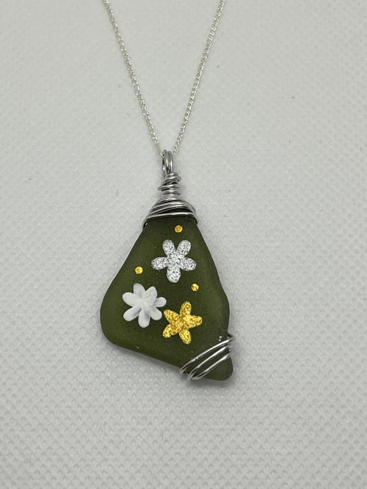 Silver and Gold Flower Necklace